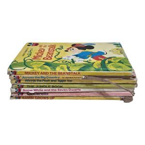 Seven Vintage Disney Books 1970s Lot